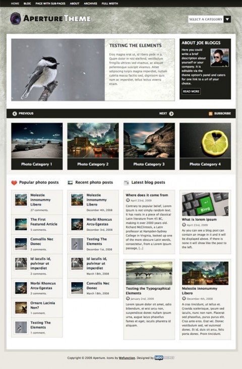 aperature-wordpress-theme