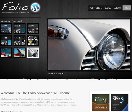 folio-showcase-wordpress-theme