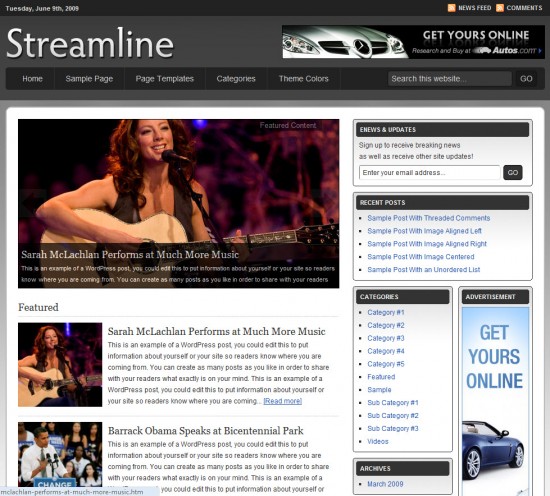 streamline-wordpress-theme