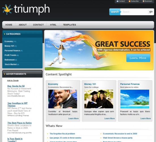 thriumph-wordpress-theme